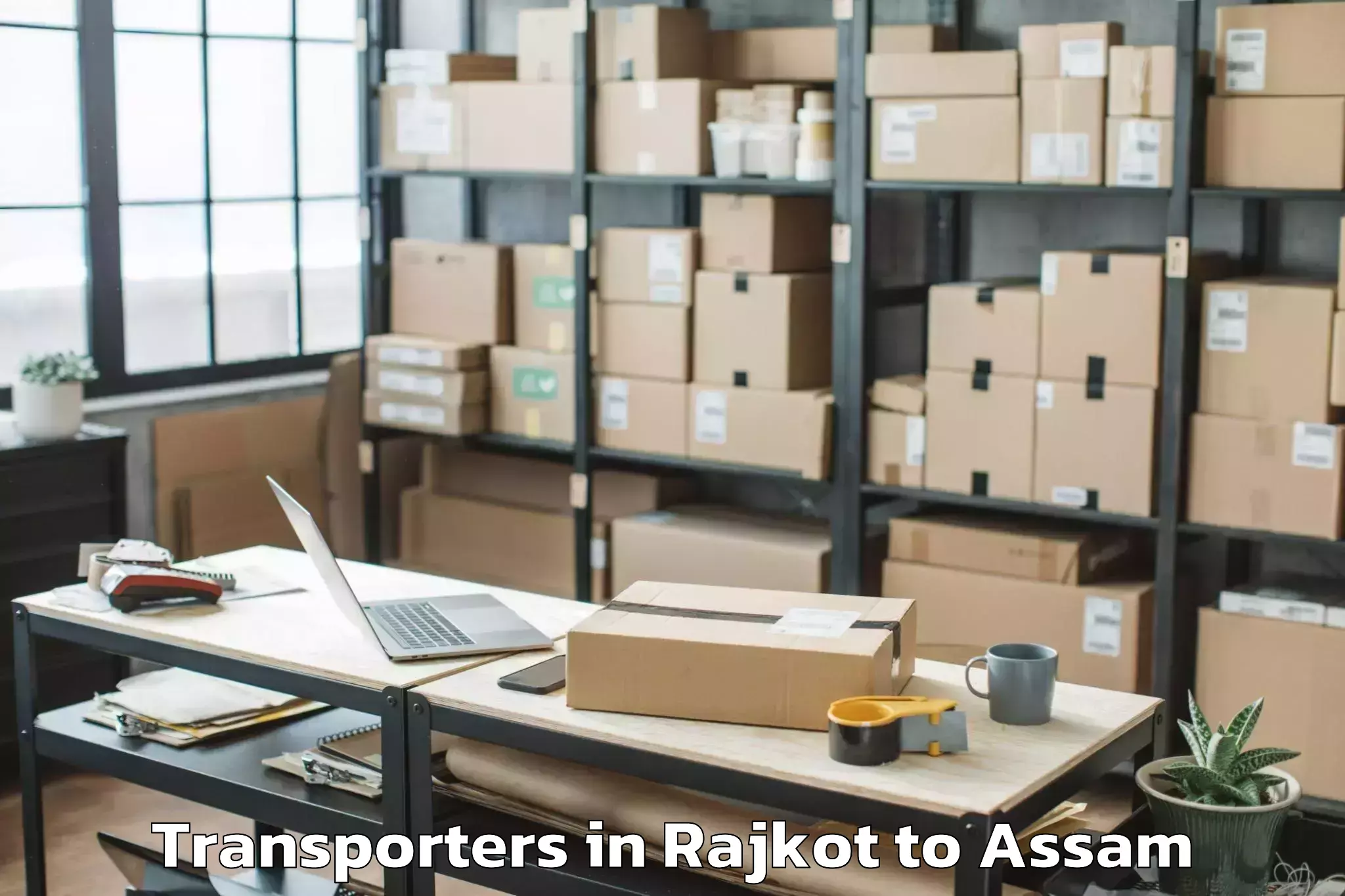 Leading Rajkot to Dhubri Pt Transporters Provider